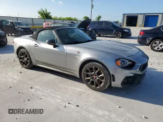 2017 FIAT 124 Spider Lusso with VIN JC1NFAEK8H0109738, listed as a Copart auction lot 61368405 with 63,624 mi miles and Salvage title. Bid and sale history available at DreamBid. Image 4.