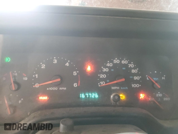 2003 Jeep Wrangler Sahara with VIN 1J4FA59S03P336844, listed as a Copart auction lot 49290345 with 167,726 mi miles and Salvage title. Bid and sale history available at DreamBid. Image 9.