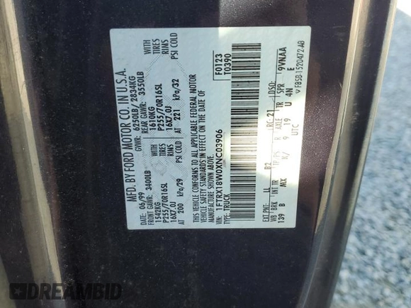 1999 Ford F-150 with VIN 1FTRX18W0XNC03906, listed as a Copart auction lot 42742555 with Not provided miles and Salvage title. Bid and sale history available at DreamBid. Image 14.