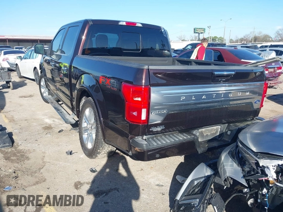 2018 Ford F-150 XL with VIN 1FTEW1E55JFB69816, listed as a IAAI auction lot 41668305 with 96,685 mi miles and . Bid and sale history available at DreamBid. Image 3.