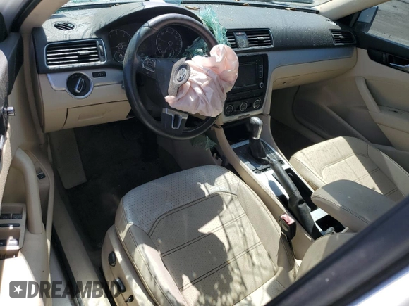 2012 Volkswagen Passat SE with VIN 1VWBP7A37CC100201, listed as a Copart auction lot 72813234 with Not provided miles and Salvage title. Bid and sale history available at DreamBid. Image 8.
