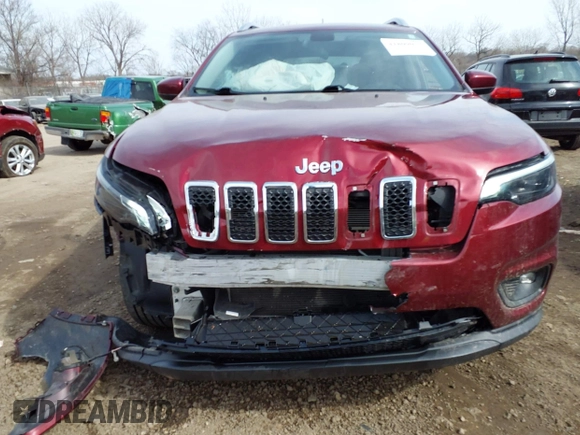 2019 Jeep Cherokee Latitude with VIN 1C4PJMCB2KD125898, listed as a IAAI auction lot 41809073 with 88,774 mi miles. Bid and sale history available at carsss.com. Image 6.