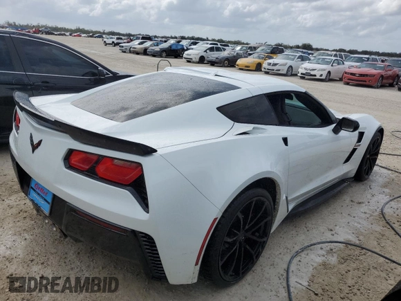 2019 Chevrolet Corvette Grand Sport 1LT with VIN 1G1YW2D72K5124368, listed as a Copart auction lot 77957464 with Not provided miles and Non repairable. Bid and sale history available at DreamBid. Image 3.