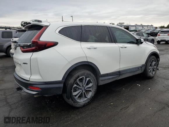 2020 Honda CR-V EX with VIN 5J6RW2H51LA013558, listed as a Copart auction lot 78748744 with 52,055 mi miles and Salvage Title. Bid and sale history available at DreamBid. Image 3.