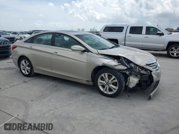 2011 Hyundai Sonata Limited with VIN 5NPEC4AC5BH105281, listed as a Copart auction lot 53921645 with 33,894 mi miles and Salvage Title. Bid and sale history available at DreamBid. Image 4.