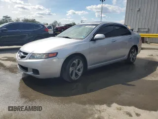 2005 Acura TSX with VIN JH4CL96995C034991, listed as a Copart auction lot 55812695 with 197,393 mi miles and Salvage title. Bid and sale history available at DreamBid. Image 1.
