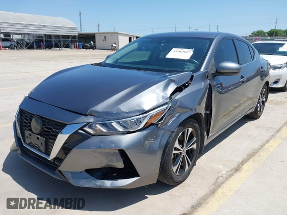 2022 Nissan Sentra SV with VIN 3N1AB8CV3NY299536, listed as a IAAI auction lot 41983027 with 47,279 mi miles and . Bid and sale history available at DreamBid. Image 17.