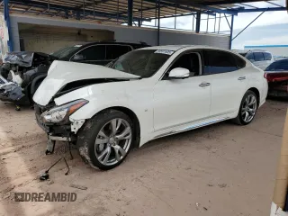 2019 Infiniti Q70 Luxe with VIN JN1BY1PP2KM685014, listed as a Copart auction lot 58597605 with 53,165 mi miles and Salvage title. Bid and sale history available at DreamBid. Image 1.