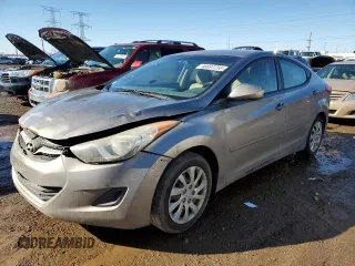 2011 Hyundai Elantra GLS with VIN 5NPDH4AE2BH035365, listed as a Copart auction lot 46697255 with 0 mi miles and Salvage Title. Bid and sale history available at carsss.com. Image 1.