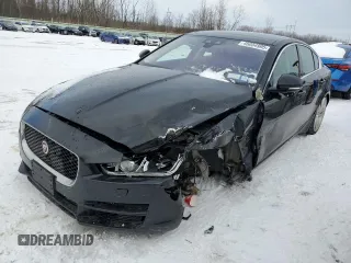 2017 Jaguar XE 35t Prestige with VIN SAJAK4BV8HA977697, listed as a Copart auction lot 45034995 with 46,896 mi miles and Salvage Title. Bid and sale history available at carsss.com. Image 1.