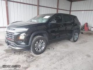 2025 Chevrolet Equinox FWD LT with VIN 3GNAXHEG0SL130734, listed as a IAAI auction lot 41614753 with 6,910 mi miles. Bid and sale history available at carsss.com. Image 2.