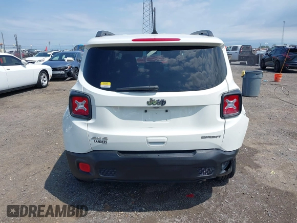 2018 Jeep Renegade Sport with VIN ZACCJBAB3JPH30955, listed as a IAAI auction lot 42332330 with 146,759 mi miles and . Bid and sale history available at DreamBid. Image 16.
