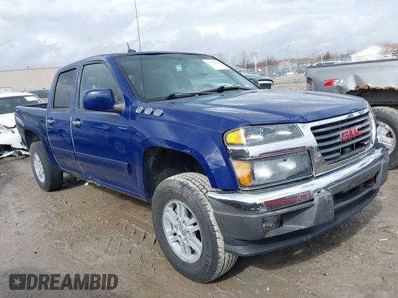 2012 GMC Canyon SLE1 with VIN 1GTH6MFEXC8122298, listed as a IAAI auction lot 41728684 with 185,147 mi miles. Bid and sale history available at carsss.com. Image 1.