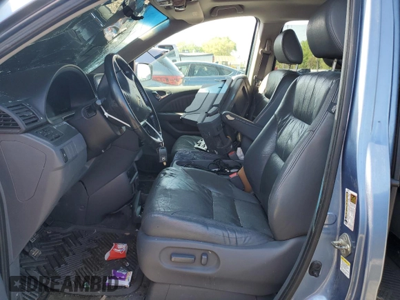 2007 Honda Odyssey EX-L with VIN 5FNRL38707B033223, listed as a Copart auction lot 55118815 with Not Provided miles and Salvage Title. Bid and sale history available at DreamBid. Image 7.
