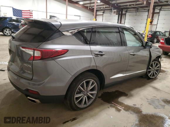 2023 Acura RDX w/Technology Package with VIN 5J8TC2H54PL008399, listed as a Copart auction lot 83084744 with 16,939 mi miles and Salvage Title. Bid and sale history available at carsss.com. Image 3.