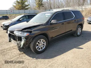 2018 Chevrolet Traverse LT Cloth with VIN 1GNERGKW8JJ245833, listed as a Copart auction lot 53523565 with 128,911 mi miles and Clean Title. Bid and sale history available at carsss.com. Image 1.