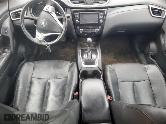 2016 Nissan Rogue SV with VIN 5N1AT2MT7GC813769, listed as a Copart auction lot 49674465 with 130,693 mi miles and Salvage Title. Bid and sale history available at carsss.com. Image 8.