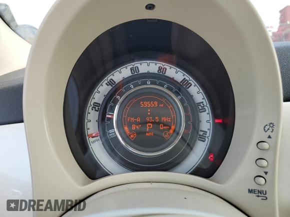 2015 FIAT 500 Pop with VIN 3C3CFFDR2FT562005, listed as a Copart auction lot 64523215 with 59,559 mi miles and Clean title. Bid and sale history available at DreamBid. Image 9.
