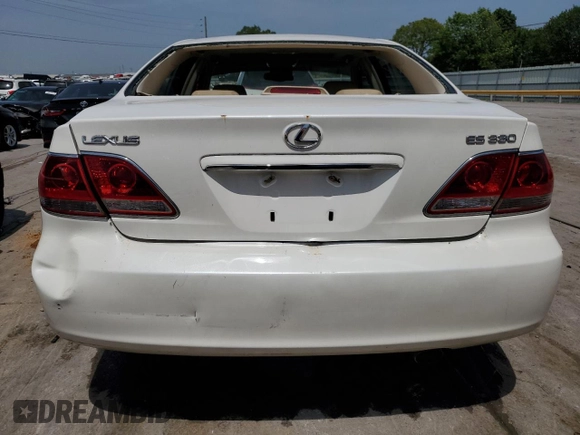 2005 Lexus ES 330 with VIN JTHBA30G655124626, listed as a Copart auction lot 65784814 with 182,036 mi miles and Salvage Title. Bid and sale history available at carsss.com. Image 6.