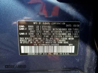 2020 Subaru Ascent Touring z VIN 4S4WMARD5L3466869, wystawiony jako Copart lot #48352265 z przebiegiem 23 765 mil mil oraz Szkoda całkowita • Salvage title. Historia ofert i sprzedaży dostępna na DreamBid. Obrazek 16.