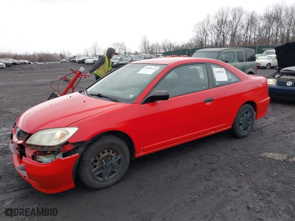 2004 Honda Civic VP with VIN 1HGEM22194L058724, listed as a IAAI auction lot 41809645 with 182,375 mi miles. Bid and sale history available at carsss.com. Image 2.