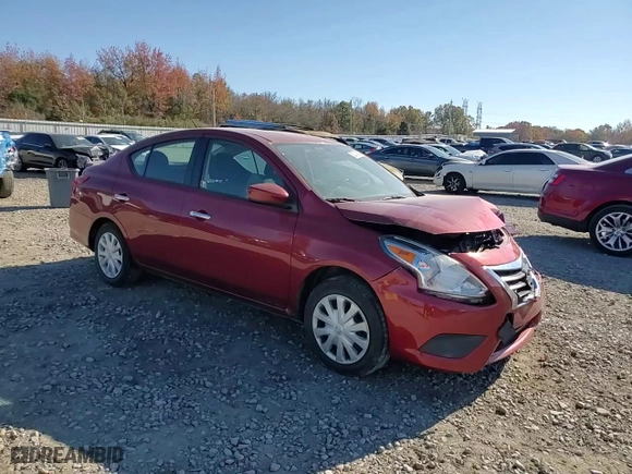 2019 Nissan Versa Sedan SV with VIN 3N1CN7AP7KL850980, listed as a Copart auction lot 83310824 with 98,884 mi miles and Salvage Title. Bid and sale history available at carsss.com. Image 11.