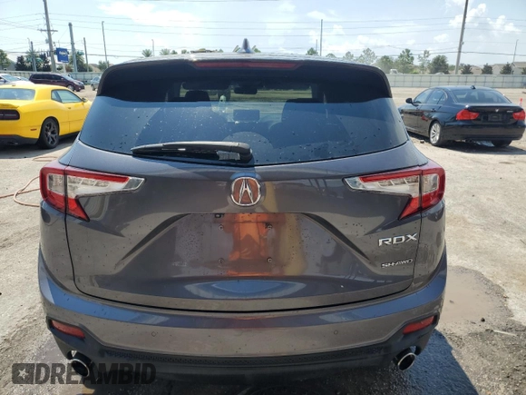 2020 Acura RDX w/Advance Pkg with VIN 5J8TC2H73LL041101, listed as a Copart auction lot 67261674 with 0 mi miles and Non Repairable. Bid and sale history available at carsss.com. Image 6.