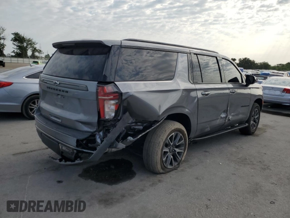 2021 Chevrolet Suburban Z71 с VIN 1GNSKDKD9MR385447, выставлен на аукционе Copart как лот 55764935 с пробегом 74 241 миль миль и Списание • Salvage title. История ставок и продаж доступна на DreamBid. Изображение 3.