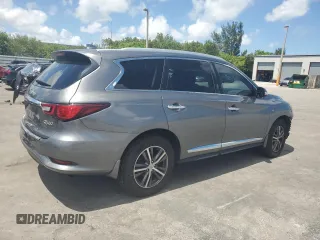 2019 Infiniti QX60 Pure with VIN 5N1DL0MN5KC560950, listed as a Copart auction lot 61051805 with 55,857 mi miles and Salvage title. Bid and sale history available at DreamBid. Image 3.