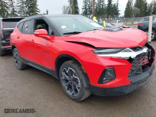 2022 Chevrolet Blazer RS with VIN 3GNKBERS9NS233077, listed as a IAAI auction lot 41849294 with 46,226 mi miles. Bid and sale history available at carsss.com. Image 1.
