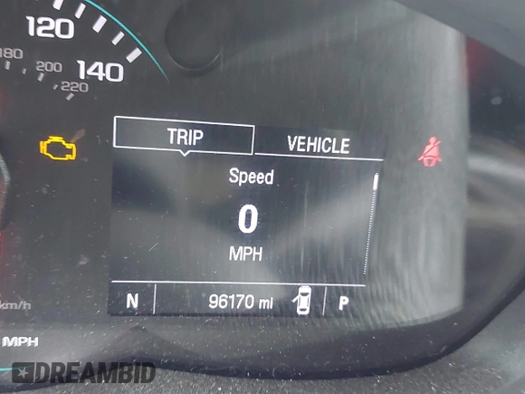 2019 Chevrolet Trax LT with VIN 3GNCJPSB3KL361253, listed as a IAAI auction lot 41946860 with 96,170 mi miles. Bid and sale history available at carsss.com. Image 7.