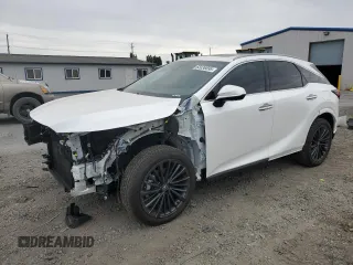 2025 Lexus RX 350h с VIN 2T2BBMCA1SC080735, выставлен на аукционе Copart как лот 65536695 с пробегом 1 369 миль миль и Списание • Salvage title. История ставок и продаж доступна на DreamBid. Изображение 1.