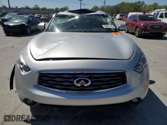 2011 Infiniti FX with VIN JN8AS1MW3BM734697, listed as a Copart auction lot 53041115 with 118,520 mi miles and Salvage title. Bid and sale history available at DreamBid. Image 5.