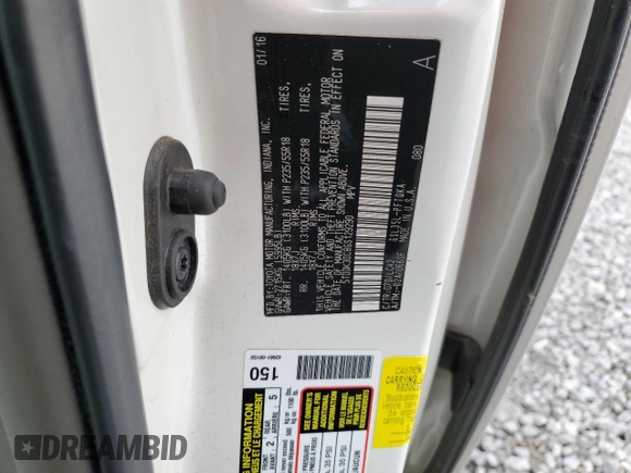 2016 Toyota Sienna Limited z VIN 5TDDK3DC8GS129290, wystawiony jako Copart lot #57039465 z przebiegiem 123 372 mil mil oraz Szkoda całkowita • Salvage title. Historia ofert i sprzedaży dostępna na DreamBid. Obrazek 14.