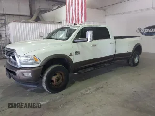 2018 Ram 3500 Laramie Longhorn z VIN 3C63RRKL1JG408302, wystawiony jako Copart lot #67082824 z przebiegiem 222 222 mil mil oraz Czysty tytuł • Clean title. Historia ofert i sprzedaży dostępna na DreamBid. Obrazek 1.