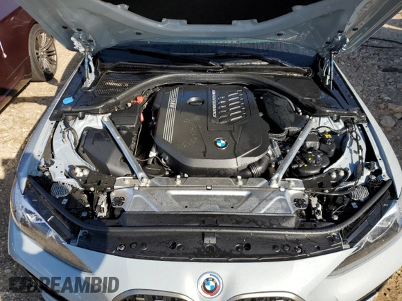 2023 BMW 4 Series M440i xDrive with VIN WBA13AR06PCL24743, listed as a Copart auction lot 70877503 with 6,584 mi miles and . Bid and sale history available at DreamBid. Image 12.