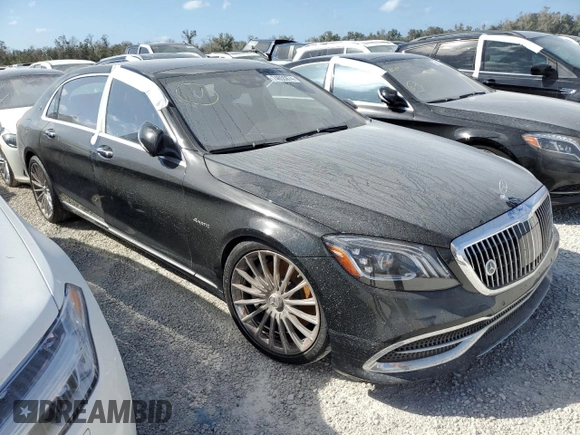 2020 Mercedes-Benz S-Class Maybach S 560 with VIN W1KUX8GB0LA558390, listed as a Copart auction lot 74655674 with 0 mi miles and Non Repairable. Bid and sale history available at carsss.com. Image 4.