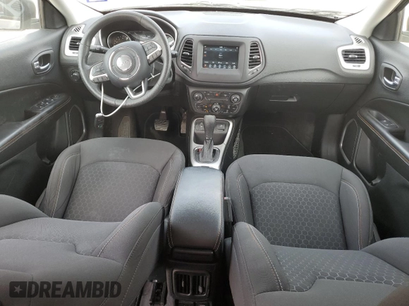 2019 Jeep Compass Sport with VIN 3C4NJCAB9KT614670, listed as a Copart auction lot 53198685 with 60,539 mi miles and Clean title. Bid and sale history available at DreamBid. Image 8.