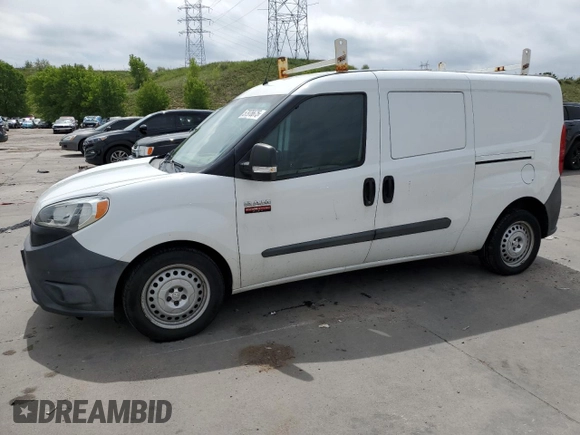 2016 Ram ProMaster City Cargo Tradesman with VIN ZFBERFAT7G6B28384, listed as a Copart auction lot 57976675 with 143,153 mi miles and Salvage title. Bid and sale history available at DreamBid. Image 1.