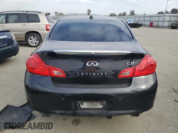 2011 Infiniti G37 Sedan Journey with VIN JN1CV6AP7BM300520, listed as a Copart auction lot 45346425 with 151,140 mi miles and Salvage Title. Bid and sale history available at carsss.com. Image 6.