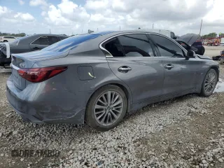 2020 Infiniti Q50 Edition 30 with VIN JN1EV7AP4LM205056, listed as a Copart auction lot 51043005 with 54,493 mi miles and Salvage Title. Bid and sale history available at DreamBid. Image 3.