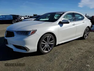 2019 Acura TLX Advance with VIN 19UUB2F83KA005390, listed as a Copart auction lot 80328744 with 89,156 mi miles and Salvage title. Bid and sale history available at DreamBid. Image 1.