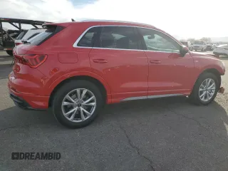 2022 Audi Q3 S line Premium with VIN WA1DECF33N1150413, listed as a Copart auction lot 43773895 with 43,800 mi miles and Salvage Title. Bid and sale history available at DreamBid. Image 3.