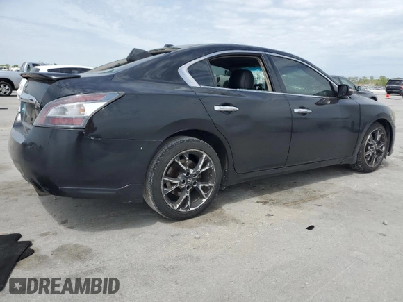 2013 Nissan Maxima SV with VIN 1N4AA5AP0DC810796, listed as a Copart auction lot 53444805 with 173,015 mi miles and Salvage Title. Bid and sale history available at DreamBid. Image 3.