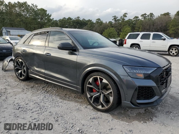 2020 Audi RS Q8 z VIN WU1ARAF16LD020446, wystawiony jako Copart lot #43275034 z przebiegiem Nie podano mil oraz . Historia ofert i sprzedaży dostępna na DreamBid. Obrazek 4.