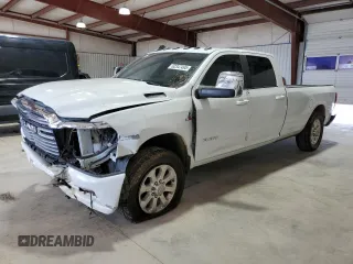 2023 Ram 2500 Laramie with VIN 3C6UR5KLXPG578647, listed as a Copart auction lot 62347495 with 41,460 mi miles and Salvage title. Bid and sale history available at DreamBid. Image 1.