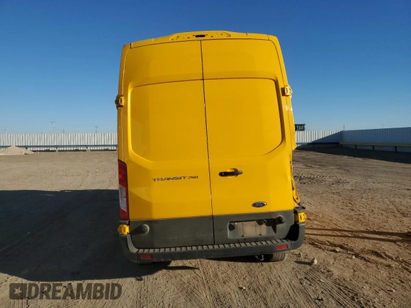 2023 Ford Transit Cargo with VIN 1FTBR1X89PKA25414, listed as a Copart auction lot 46476085 with 61,328 mi miles and Salvage title. Bid and sale history available at DreamBid. Image 6.