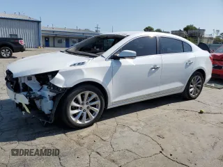 2016 Buick LaCrosse Leather with VIN 1G4GB5G33GF111330, listed as a Copart auction lot 65174464 with 94,800 mi miles and Salvage Title. Bid and sale history available at carsss.com. Image 1.
