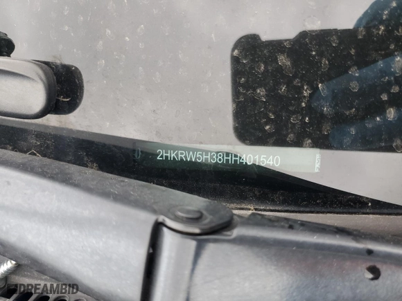 2017 Honda CR-V LX with VIN 2HKRW5H38HH401540, listed as a Copart auction lot 53505555 with 64,013 mi miles and Salvage Title. Bid and sale history available at carsss.com. Image 12.