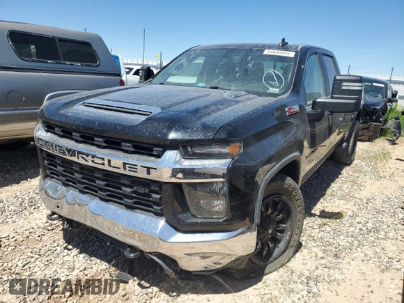 2020 Chevrolet Silverado 3500HD LT with VIN 1GC4YTEY5LF202439, listed as a Copart auction lot 54038494 with 89,695 mi miles and Salvage Title. Bid and sale history available at carsss.com. Image 1.